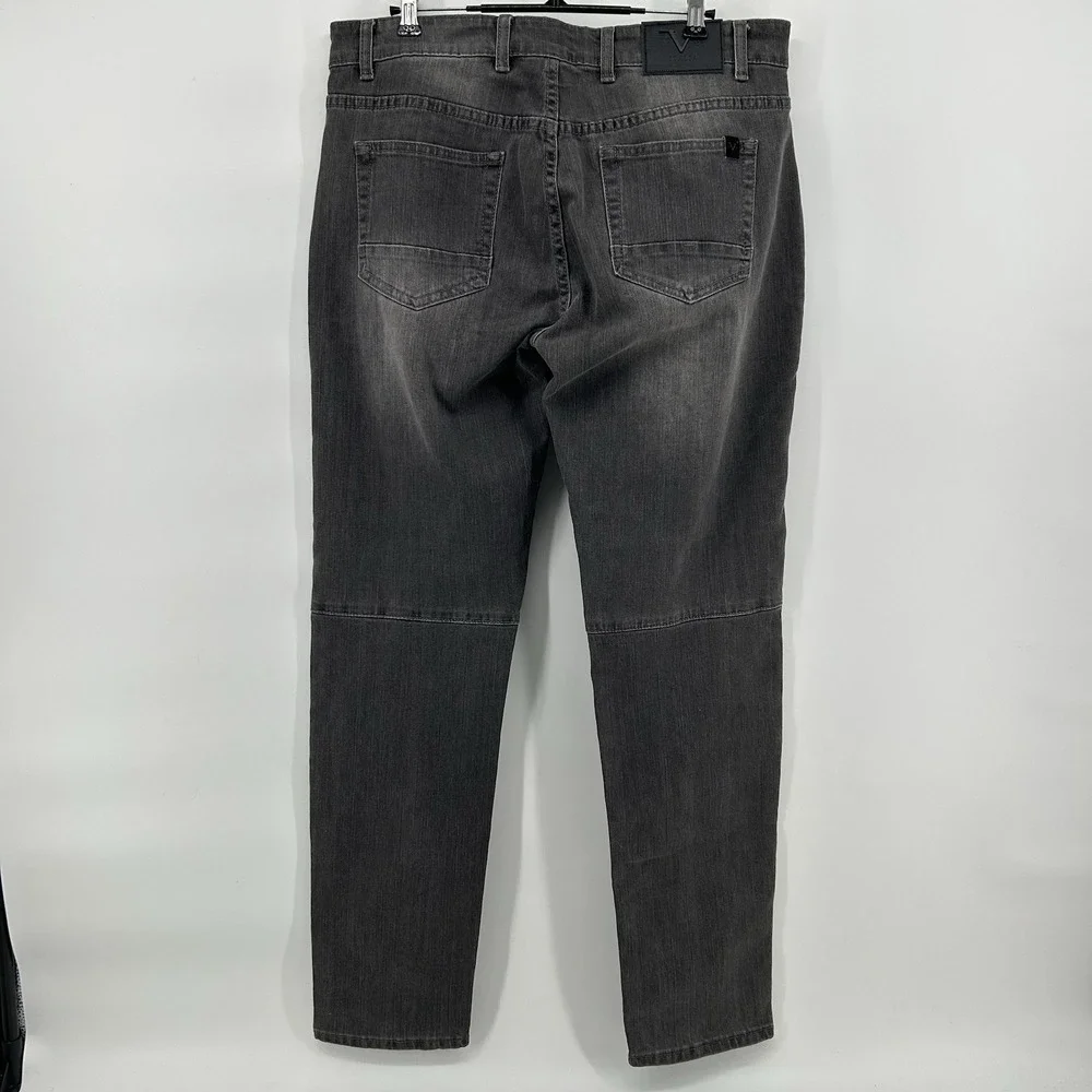 V 1969 Italia Jeans 34x32 Black ‎ Moto Biker Abbigliamento Sportivo SRL Grudge